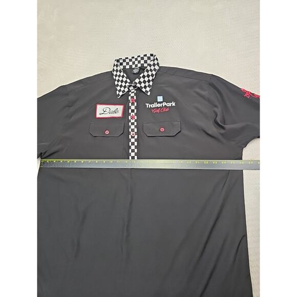 Trailer Park Golf Club Shirt Mens 2X Short Sleeve Polo Checkered Collar - Picture 3 of 7